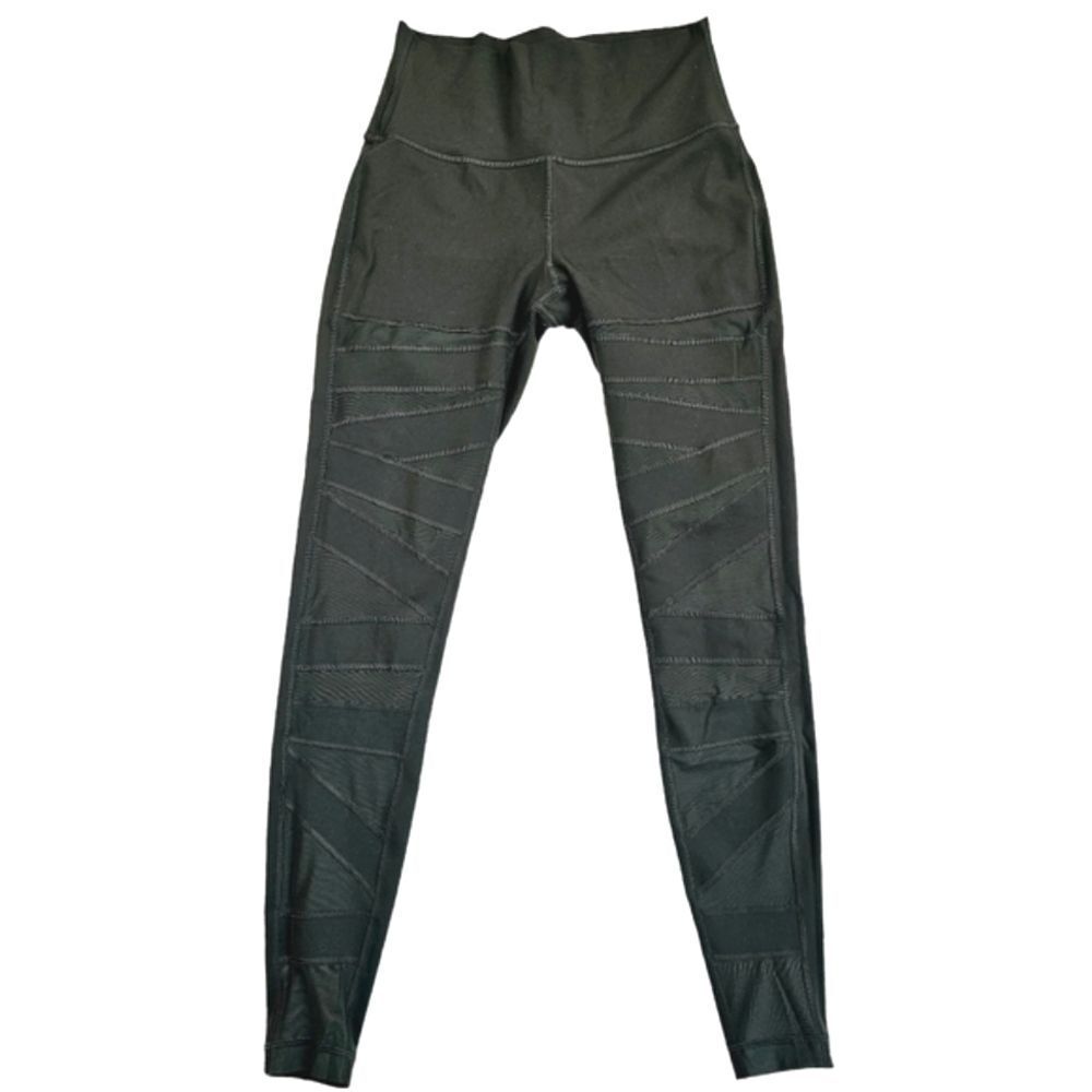 Lululemon High Times Mesh Tech Pants Olive Green Medium size 8‎